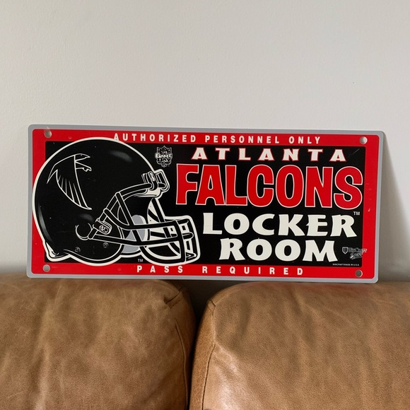 Vintage Atlanta Falcons Locker Room Sign - Picture 1 of 1